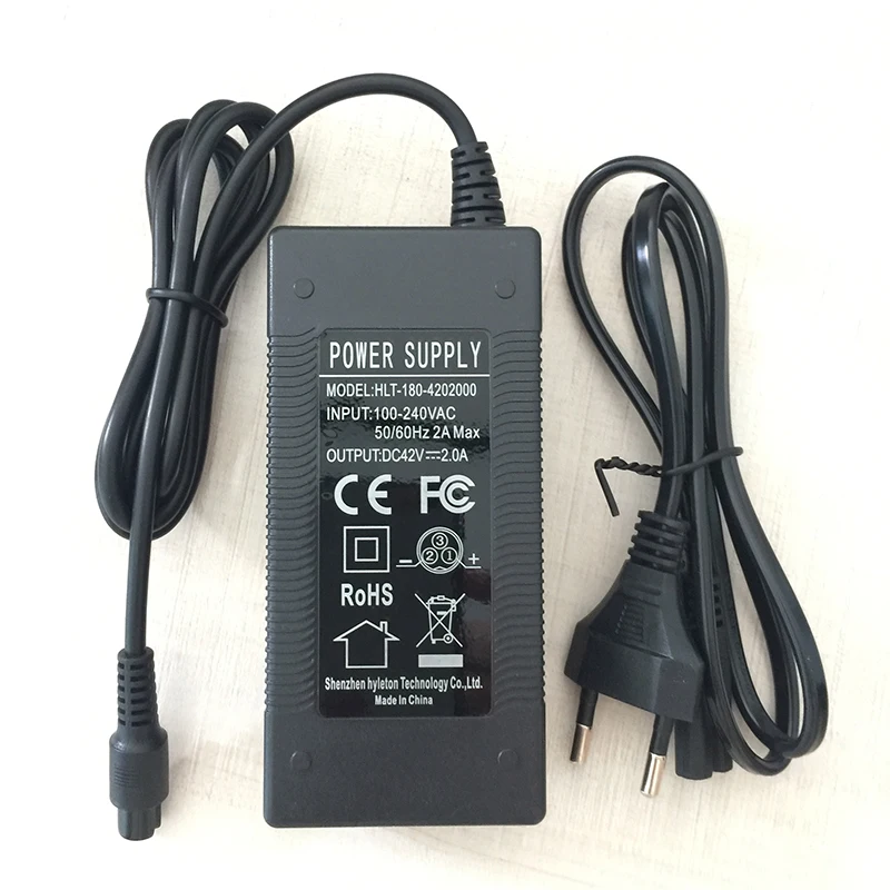 24V 42V 1A/2A Battery Charger for Lithium Self Balancing Electric Scooter Wheel